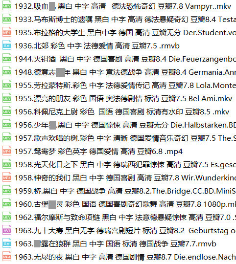 德国老电影84部德语电影老片经典