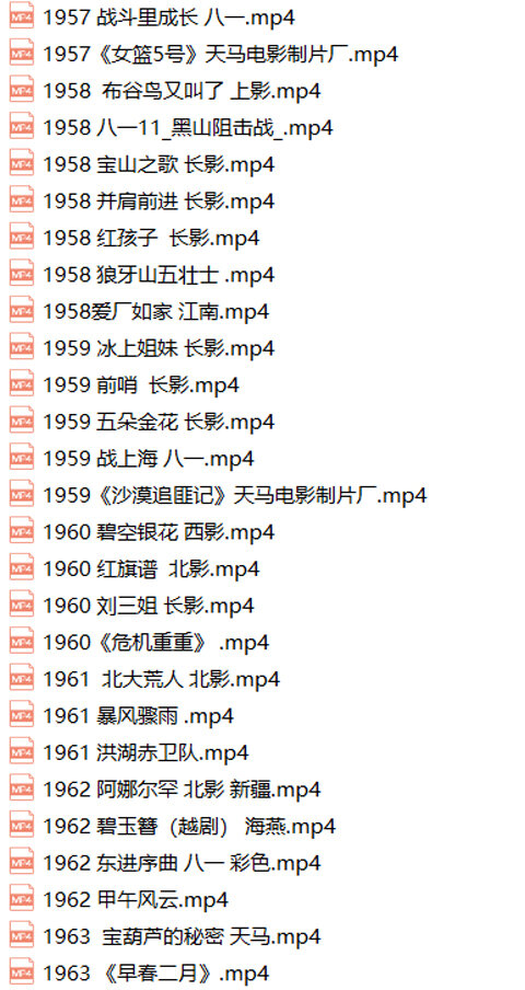 中国老电影127部国产电影民国电影红色电影经典老片