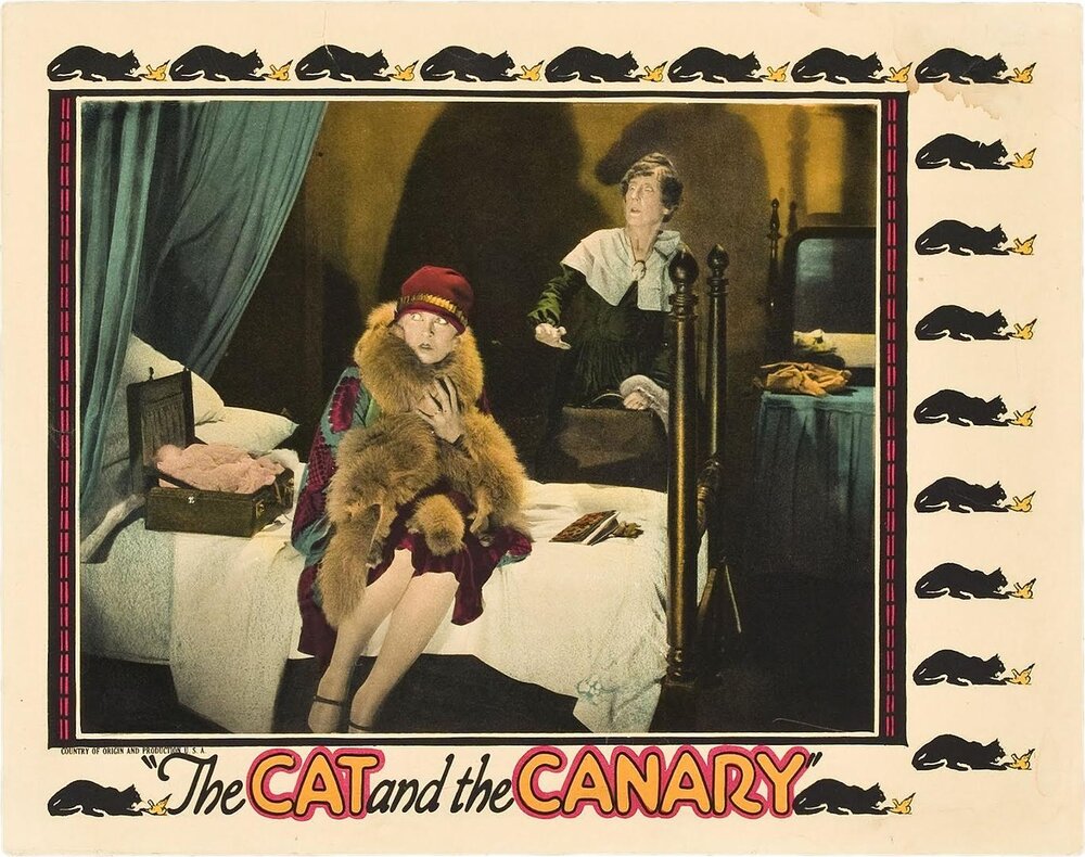 1927.猫和金丝雀 默片彩色 清晰 美国喜剧恐怖悬疑 豆瓣7.1 The Cat and the Canary
