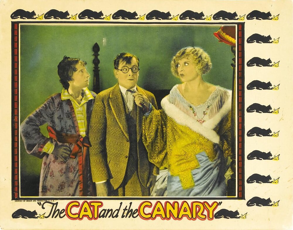 1927.猫和金丝雀 默片彩色 清晰 美国喜剧恐怖悬疑 豆瓣7.1 The Cat and the Canary