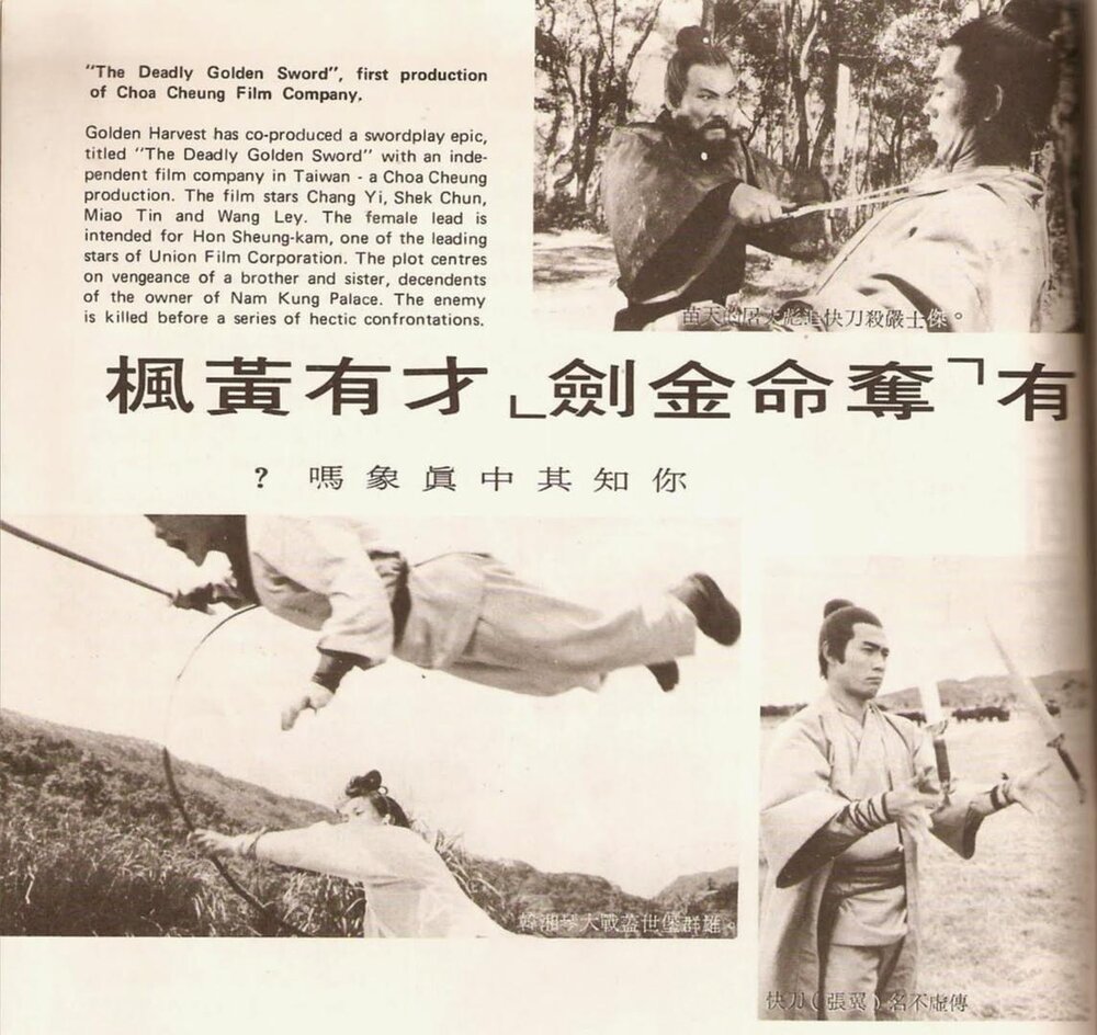 1971.夺命金剑 彩色中字 高清 香港武侠 豆瓣6.1 张翼 石隽